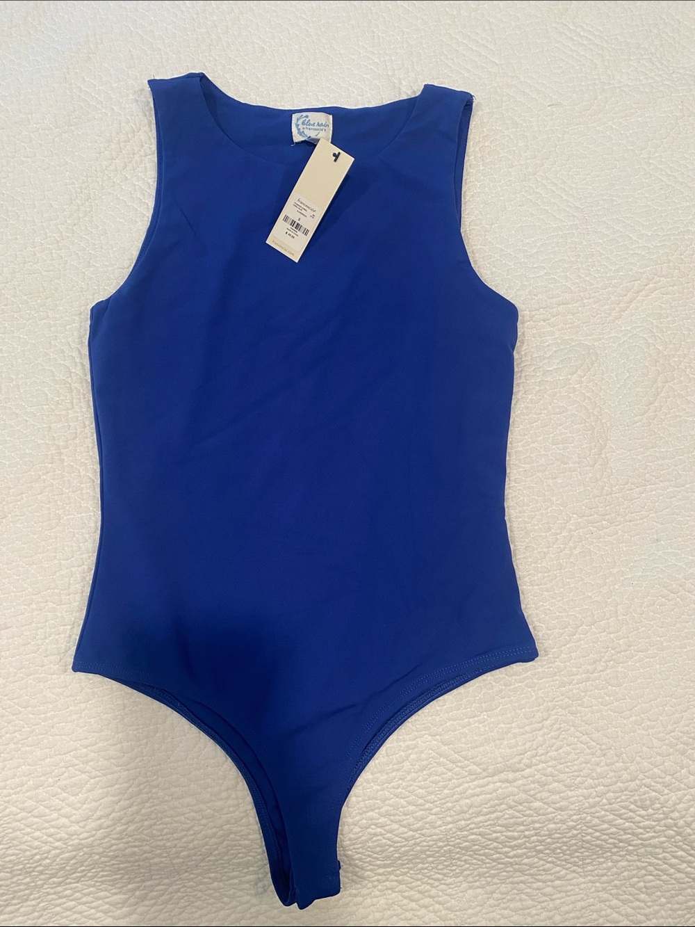 Francesca's Collections Royal Blue Sleeveless Bodysuit